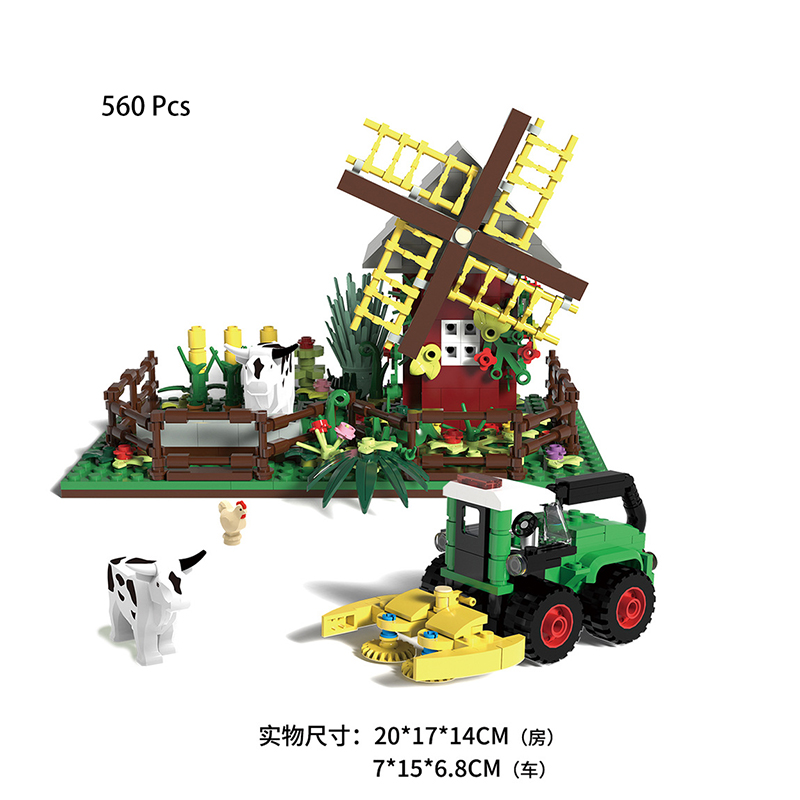 Agriculture Farming Vehicles - Happy Ranch MOC Building Blocks Toys