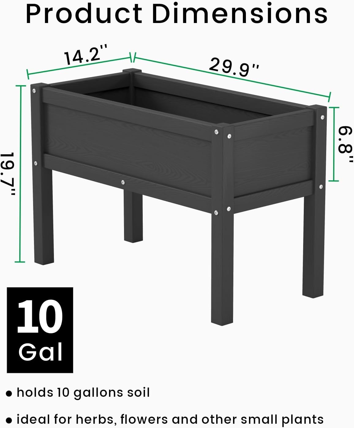 Small HDPE Raised Garden Bed,  - Seed Planter ulasan dan harga