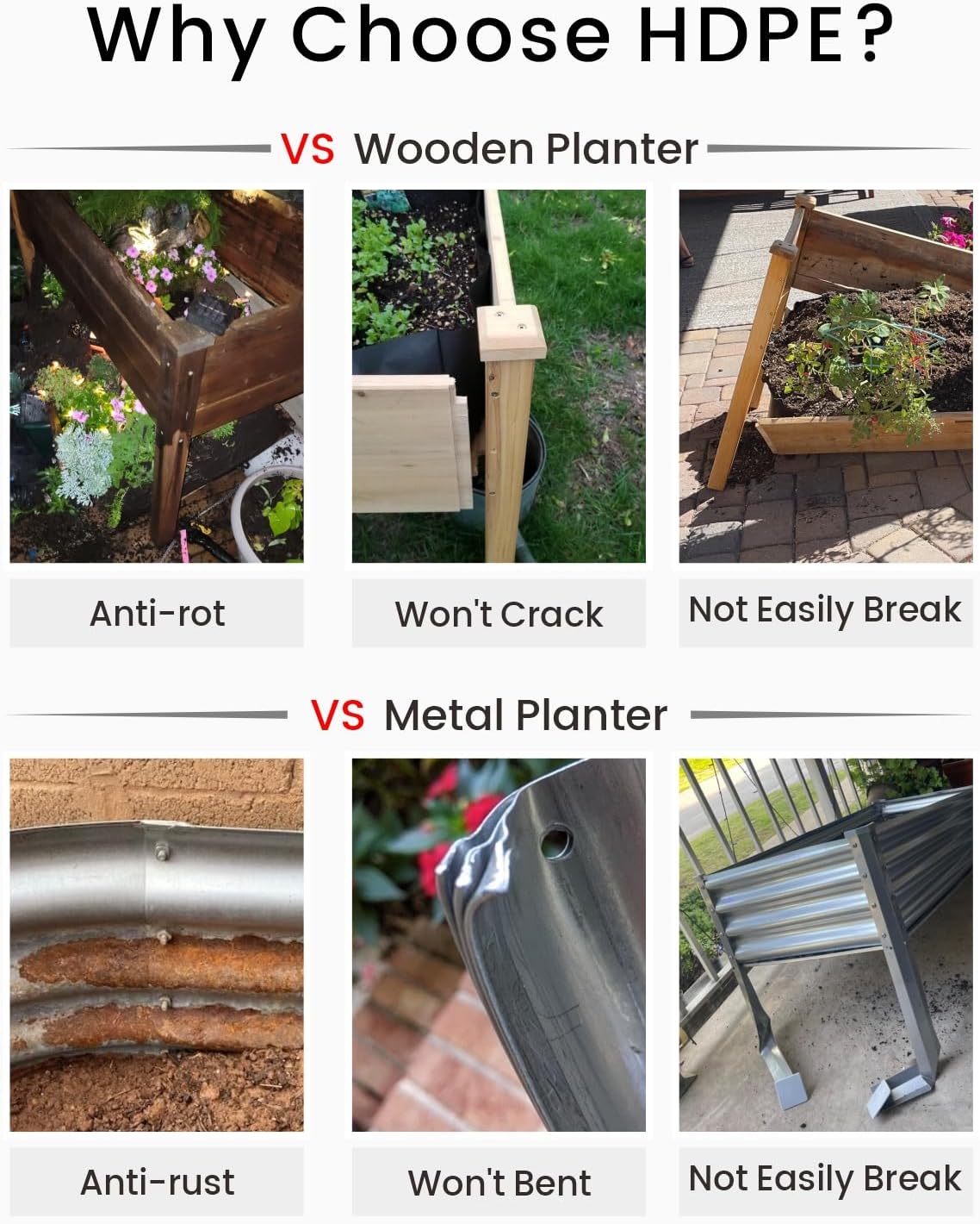 Small HDPE Raised Garden Bed,  - Seed Planter ulasan dan harga
