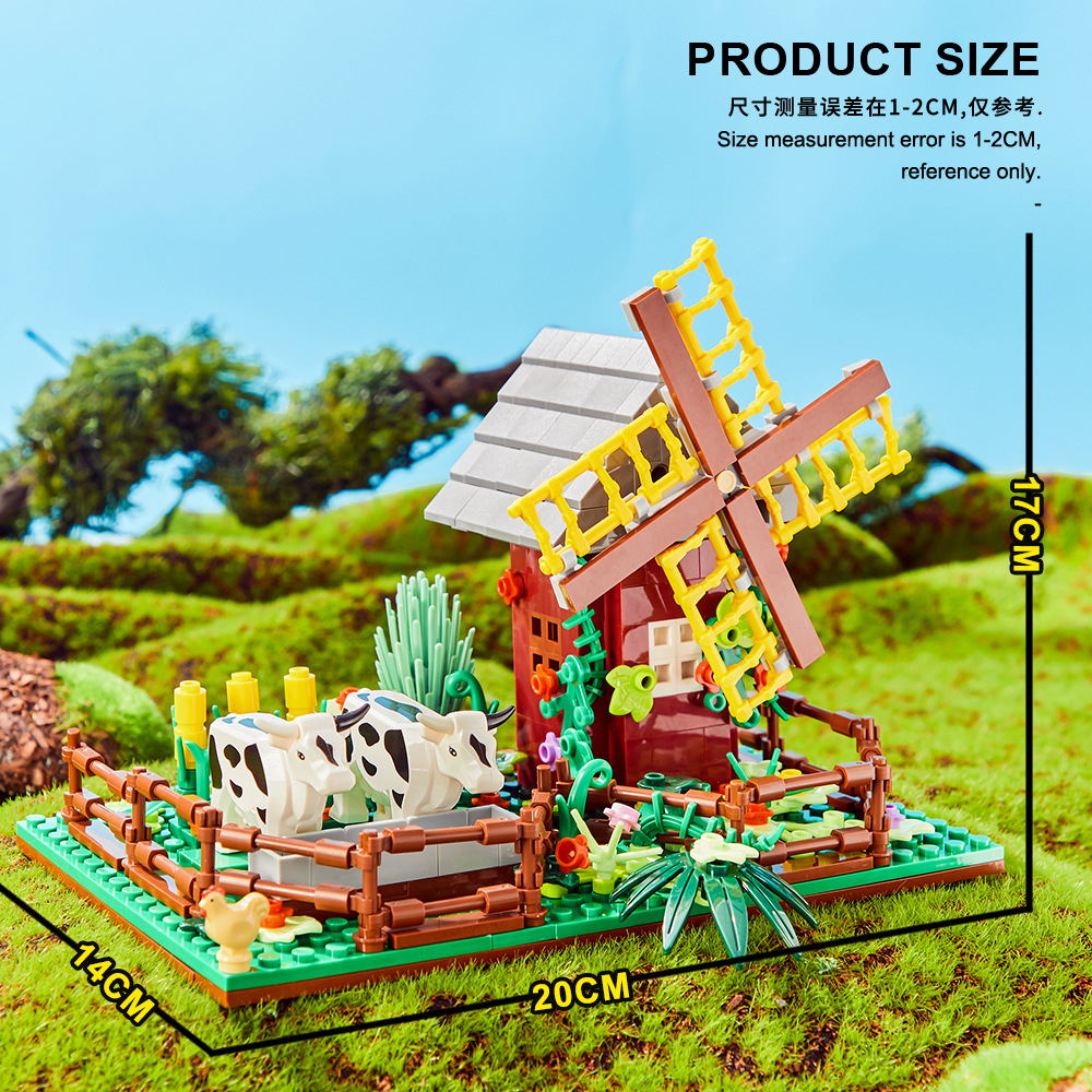 Happy Ranch MOC Building Block - Agriculture Farming Vehicles ulasan dan harga