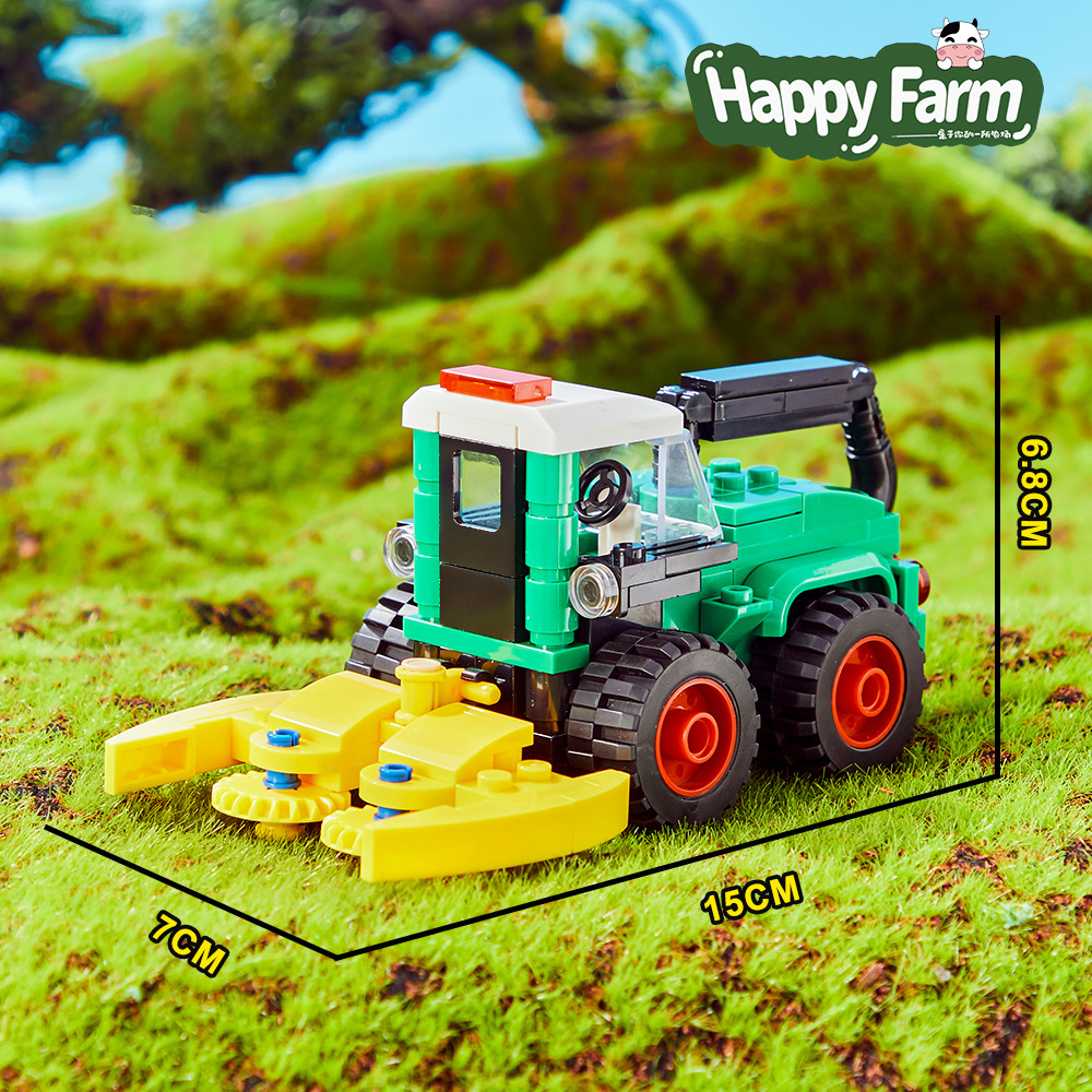 Happy Ranch MOC Building Block - Agriculture Farming Vehicles ulasan dan harga