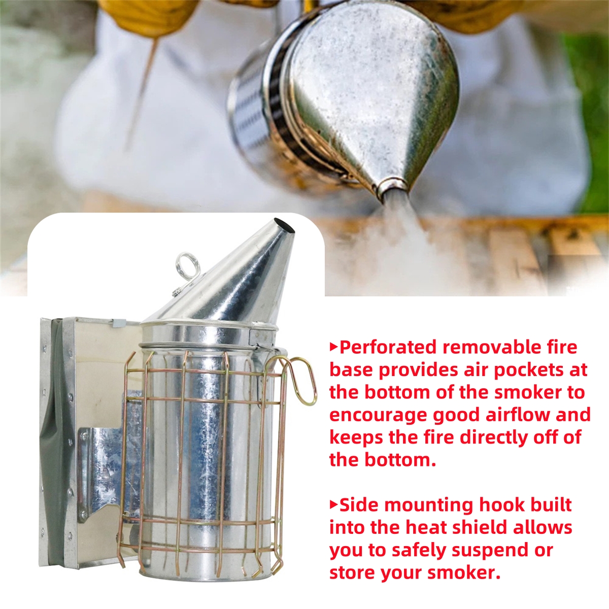 Beekeeping Stainless Steel Lea - Bee Smoker Tool ulasan dan harga