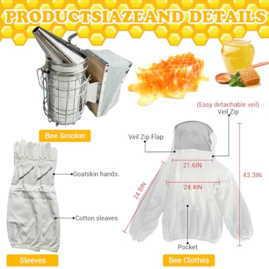 27 PCS Bee Keeping Starter Kit - Bee Smoker Tool ulasan dan harga