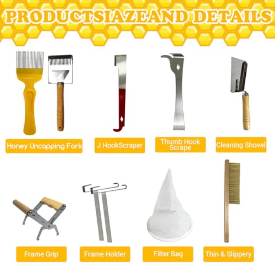 27 PCS Bee Keeping Starter Kit - Bee Smoker Tool ulasan dan harga