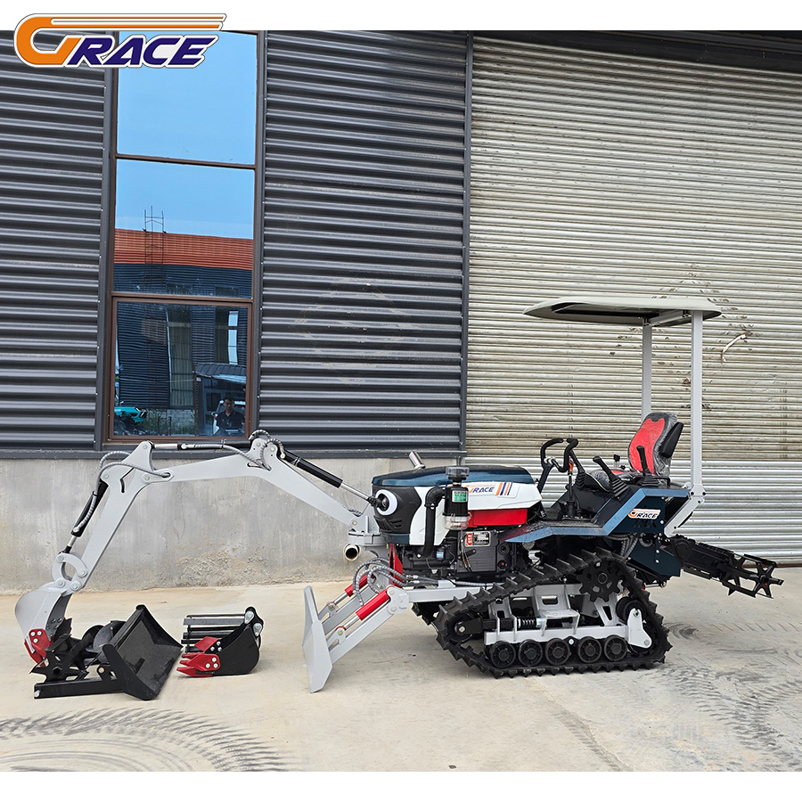 30HP Diesel Rubber Track Crawl - Farming Agriculture Equipment ulasan dan harga