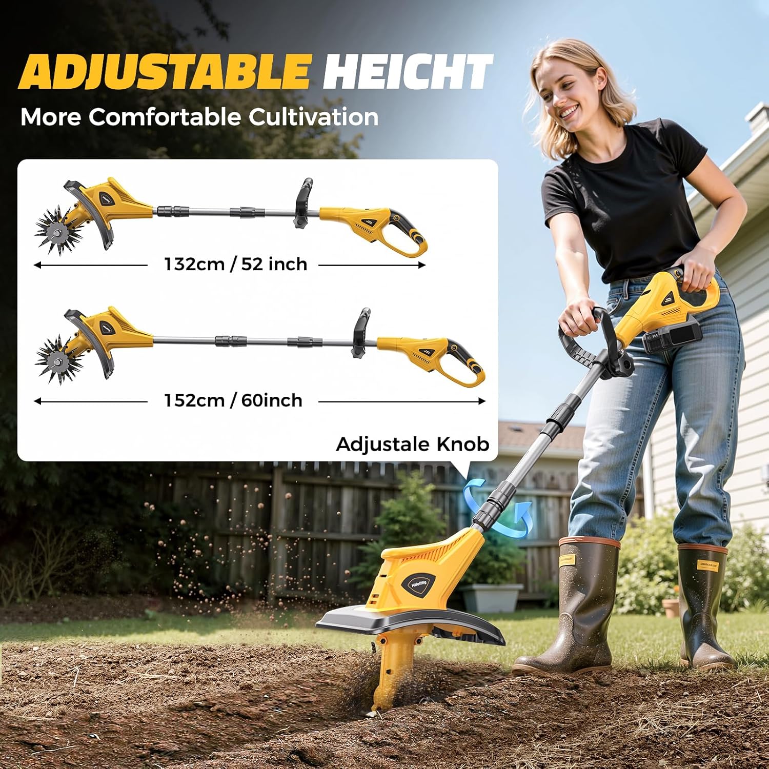 Cordless Tiller Cultivator Com - Farming Equipment For Agriculture ulasan dan harga