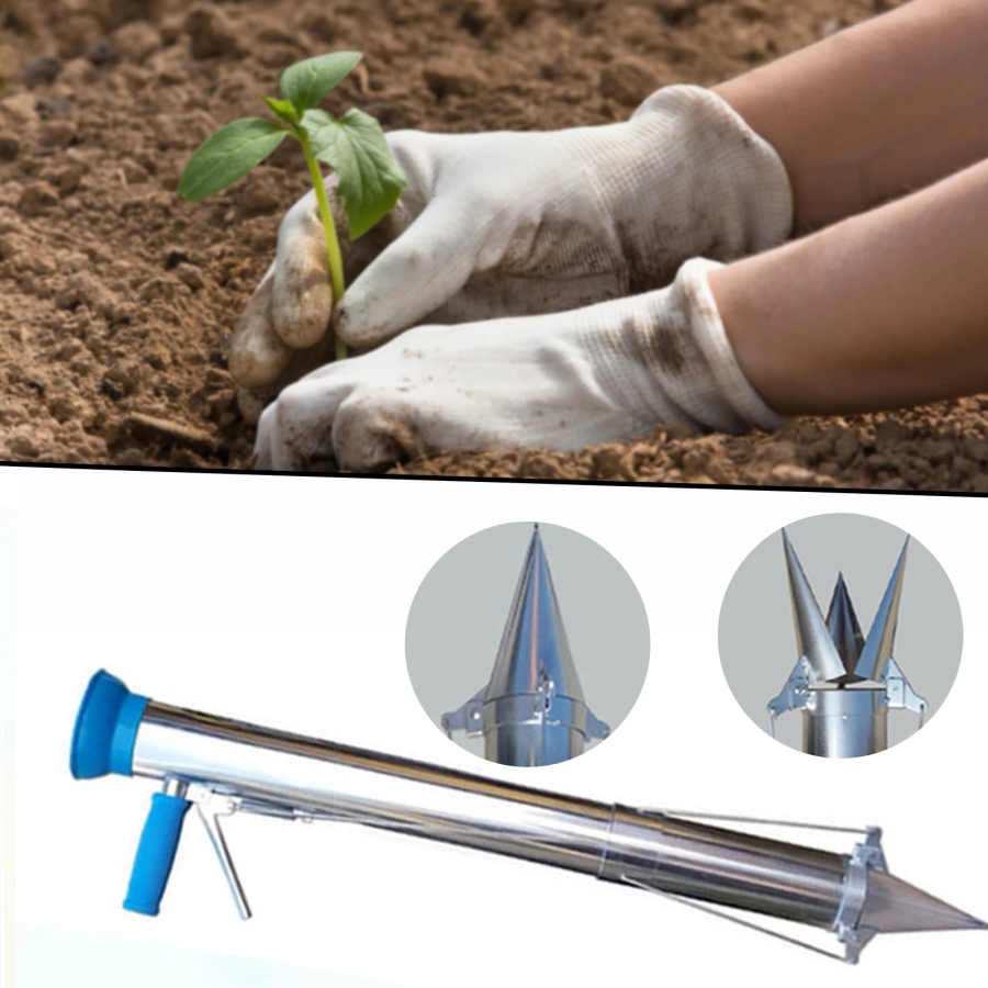 Stainless Steel Manual Seedlin - Seed Planter ulasan dan harga