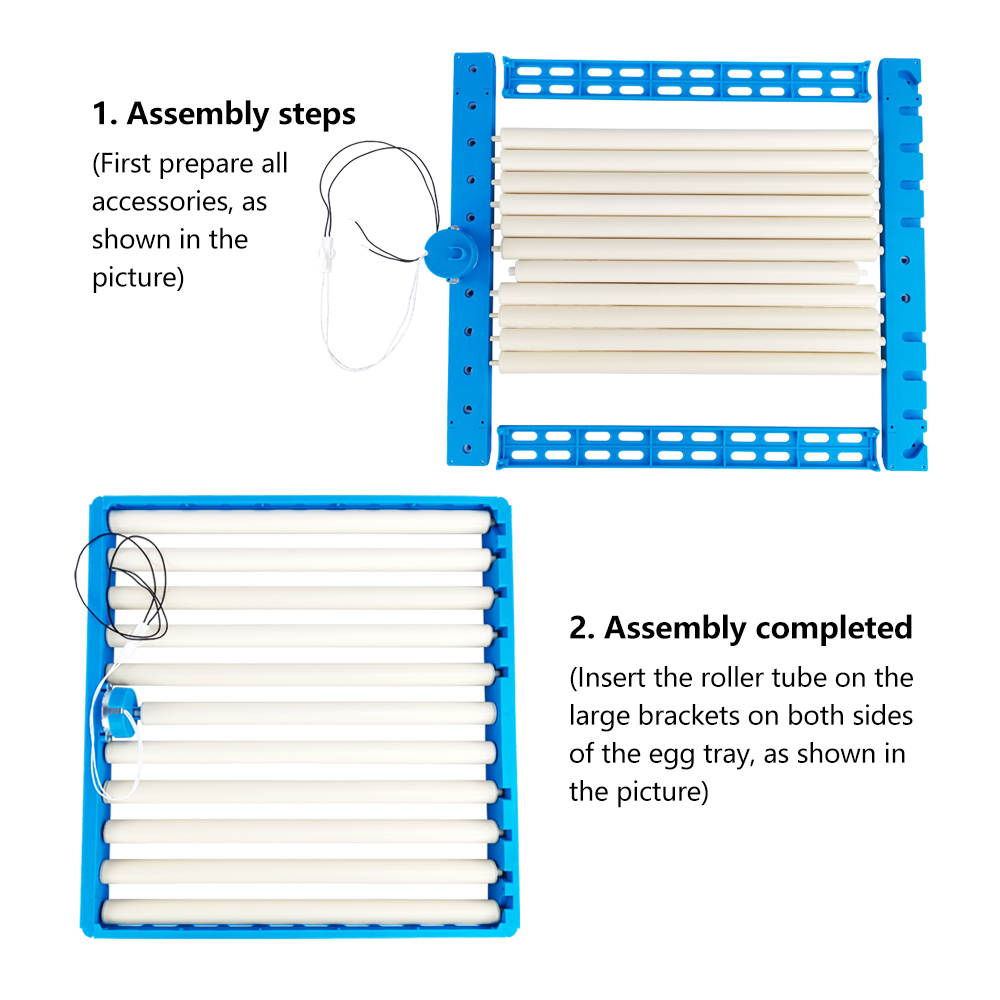 360° Automatic Rotary Egg Tray - Quail Egg Incubator ulasan dan harga