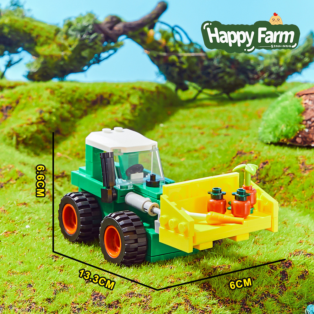 Happy Ranch MOC Building Block - Agriculture Farming Vehicles ulasan dan harga