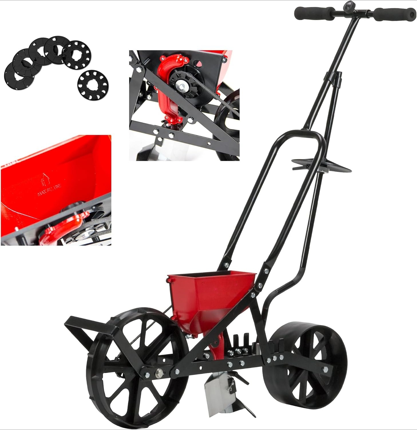Garden Push Seeder Planter wit - Seed Planter ulasan dan harga
