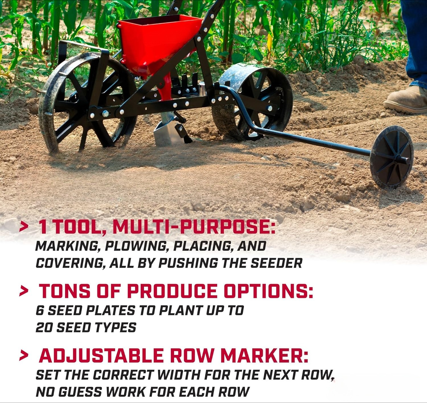 Garden Push Seeder Planter wit - Seed Planter ulasan dan harga